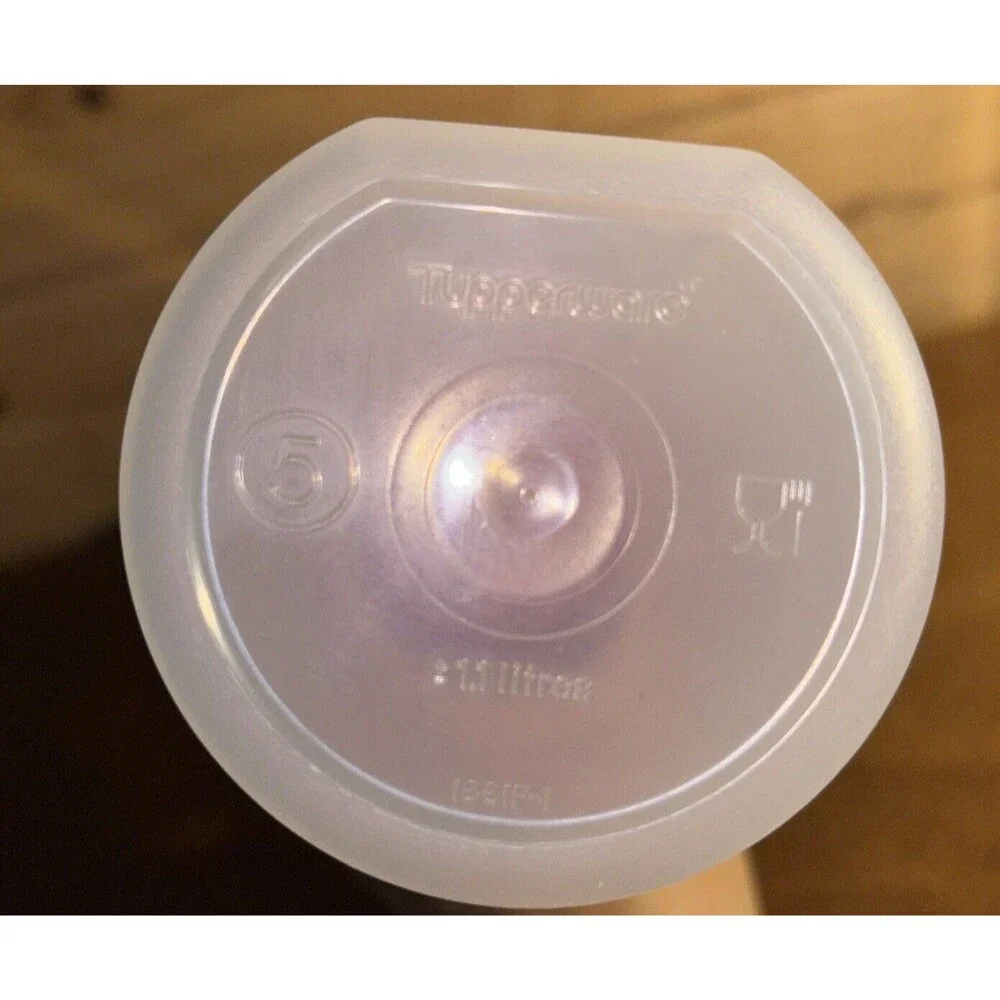 Tupperware Modular Mates Spagetti Container Clear/Red Cover Insert 1607H-1661-1